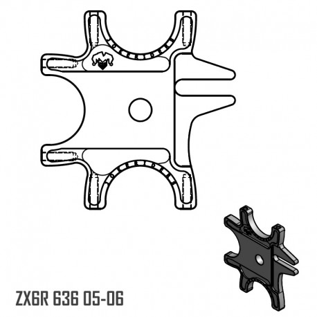 Triple Braket - ZX6R 636 05-06