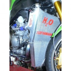 Radiateur d'eau grande capacité Kawasaki ZX-6R 2005-2006 H2O Performance