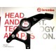 KIT BREMBO REAR CALIPER CNC BRUT WITH CARRIER GSXR1000 07-08