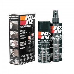 K&N KN Kit D'entretien Filtre A Air - Nettoyant 355ml Spray + Huile 204ml En Aérosol